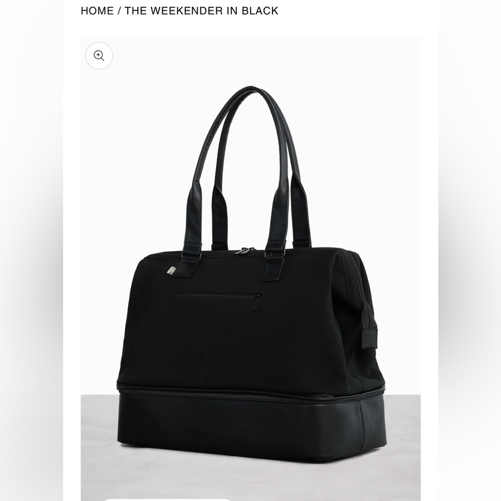 Beis weekender bag in black